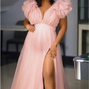 Beautiful soft/pale pink formal maternity (or not) dress